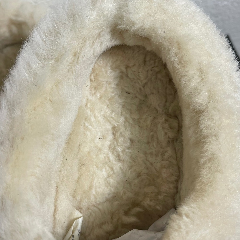L.L. Bean Squam Lake Red‎ Suede Wicked Good Slipper Fur Lined Slip On Womens 8 M - Picture 8 of 11